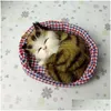 حيوانات أفخم محشوة وصول جديد لطيف لعبة حيوان دمية Slee Slee Cat مع الأطفال الصوتيين ألعاب عيد ميلاد ديكورات 6 Drop Del Dhiooo