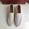 Designer Loropiana Charms Shoes Lp Scarpe da donna Mocassini piatti Suola morbida Tacchi larghi larghi