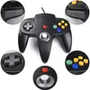 Controlador N64 Controladores com fio Clássico N64 Gamepad de 64 bits Joystick para Console N64 Sistema de videogame DHL