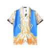2023 Chemise de créateur Chemises boutonnées pour hommes Chemise de bowling imprimée Hawaii Chemises décontractées florales Hommes Slim Fit Robe à manches courtes Hawaiian242F