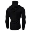 Heren Hoodies Lncdis 2023 Fashion Mens Mask Skull Pure Color Pullover lange mouw Hoodsed sweatshirt tops blouse sell