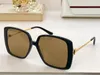 Funky solglasögon designers för män kvinnor sommar 1092s stil anti-ultraviolet retro platta fyrkant full ram mode glasögon slumpmässig låda