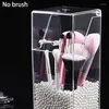 Boîtes de rangement support organisateur de brosse de maquillage avec couvercle anti-poussière boîte acrylique transparente cosmétique