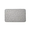 Bath Mats Cobblestone Embossed Memory Foam Mat Bathroom Floor Rugs Water Absorbent Non-Slip Badematte Carpet