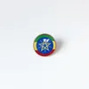 Partys Ethiopia National Flag Brooch World Cup Football Brooch High Class Banquet Party Gift Decoration Crystal Commemorative Metal Badge