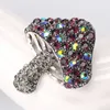 Broschen Strass Pilz Für Frauen Vintage Gemüse Pflanze Party Büro Kausale Brosche Pins Schmuck Geschenke