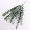 Decorative Flowers 10Pcs Artificial Stems Eucalyptus Leaves Plants Bouquet Indoor Props Fake Branch Xmas Wedding Party Garden Holiday