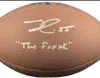 Brett Favre Roaf Hunt Clark Kelly Johnson Winslow McCaffrey autografado assinado Signatured Autograph Autograph Collectable Football Ball