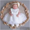 Abiti da ragazza Princesse Dress Baby Girl Battesimo Ragazze 1 anno Compleanno Wear Toddler Flower Battesimo Abito da ballo Abiti estivi Drop Dhdmm