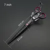 Hair Scissors Professional Hairdressing scissors 5.5" 6" 7" laser wire Cutting scissorsThinning scissors set Barber Shearskitscombrazor 230215