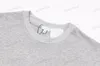 Xinxinbuy Men Designer Tee T Shirt 23ss Paris Move Castle Embroidery Semroidery Cotton Women White Black Gray XS-2XL