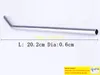 Fast Shipping Bend Straight Stainless Steel Straw drinking straw beer and fruit juice straw1000pcslot