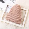 Beanies Beanie/Skull Caps Unisex Winter Soft Wart Cotton Cashmere Knitte Beanie Hat High Quality Cable Knit Plain 2023 Delm22