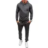 Sweats à capuche pour hommes 2023 Marque Survêtement Hommes Sous-vêtements thermiques Ensembles de vêtements de sport Polaire épais Sweat à capuche Pantalon Costume de sport Malechandal Hombre