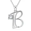 Pendanthalsband 26 Bokstäver A - Z Initial M S C K Alphabet Charm Necklace For Women säger mitt namn bröllop födelsedagsmycken DZ103