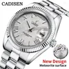 Wristwatches CADISEN Original Brand Watch Men Mechanical 40mm Stainless Steel Sapphire Japan Miyota 8285 Luxury Watches Reloj Hombre