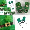 Other Event Party Supplies St Patrick Funny Glasses Green Clover Hat Costumes Fancy Dress For Irish Decoration Drop Delivery Home 5664902