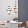 Pendant Lamps Iron Retro Light Lights Vintage Clear Lamp Cord Cardboard Kitchen Island Lustre Suspension Moroccan Decor