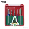 Kits d'art d'ongle ensemble d'outils de manucure boîte à outils Kit de tête de forage ciseaux/séparateur d'orteil/brosse/bloc d'éponge/bande de polissage de boîtes