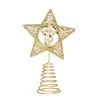 Christmas Decorations Tree Top Decoration Delicate Desk Ornaments Accessory Increase The Atmosphere Convenient Xmas Star