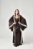 Bridesmaid Dress Classic Bridal Gowns Prom Party Women Robe Wedding Dresses Long-sleeves Silk Satin Nightdress Nightgown Sleepwear