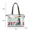 Torby na ramię w stylu londyńskim PVC wielokrotnego użytku torebki Zakupy Duże ekologiczne Flower Flower's Tote Tote Torka Summer Waterproof torebka plażowa 230210