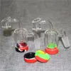 Narguilé 45 90 degrés capteur de cendres en verre avec 14mm mâle barboteur verre Perc AshCatcher Bong récipient en silicone pour Dab Rig Bongs