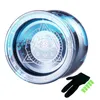 Yoyo Professional Yoyo Alloy Unresponsive Yoyo 10 Ball Bearing Yoyo For Advanced Player Kids Beginner 230216