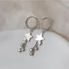 Boucles d'oreilles mode gland cristal étoile pour femmes fille à la mode élégant fête bijoux prévenir les allergies Eh604