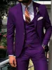 Abiti da uomo Blazer ANNIEBRITNEY Blu scuro 3 pezzi Slim Fashion Cutsom Smoking da sposa Prom Tailor Made con pantaloni 230216