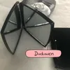 Miroir portable cosmétique acrylique de marque de mode avec boîte-cadeau sac à poussière de velours outil de maquillage de beauté boutique classique double f215U