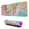 Muisblokken Pols Rests Japan Anime Uta Chopper Laptop Computer RGB MousePad XL Grote gamertoetsenbord PC -bureau Mat Computertablet één stuk muiskussen T230215