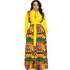 الملابس العرقية 2023 Dashiki Rautumn Winter Maxi Dress Ladies Africal African Fairy Dreaes الأنيقة للنساء