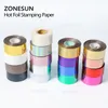 ZONESUN Craft Tools 3 cm Folien eloxiertes vergoldetes Papier Heißpressfolien für Lederhandwerk Bronzieren von PU-Papier Vergolden Heißfolienstift