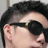 여성을위한 검은 회색 타원형 선글라스 남성 선글라스 디자이너 Sonnenbrille Gafas de Sol UV400 보호 안경 상자