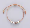 STRAND Simple armband Stones Bead Friendship Boho Cord Knoop verstelbare vrouwen kralen Bohemie meisjes