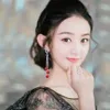 Charm Stud S925 Plata de ley Perla natural Antialérgico Mujer Estilo largo Coreano Pendientes versátiles Gancho para la oreja