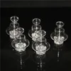 물 담뱃대 새로운 빛나는 유리 거품 수화물 모자 25mm OD Beveled Edge Quartz Banger Nails Water Bong Dab Rigs 용 헤드 흡연 액세서리