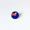 Partys New Zealand National Flag Brooch World Cup Football Brooch High Class Banquet Party Gift Decoration Crystal Commemorative Metal Badge