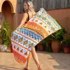 Fashion Quick Drying Blanket Creative Printing Bath Towel Outdoor Adult Beach Towels Poncho Bathrobe Woman Men Swimming Cloak