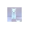 Фаршированные плюшевые животные Прекрасные 23 см белая альпака лама игрушка кукла животных животных японские овцы мягкие альпасассо для детей день рождения рост