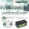 Tikkopack 24 V 200AH LifePo4 Pack Buil-in BMS 8S 200A 25,6 V 5KWH Litu Fosforan Iron Iron Cell do układu słonecznego wózka golfowego