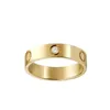 New Love Ring Jewelry Gold Anneaux pour les femmes accessoires de mode procédé en alliage