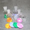Hookah Ash Catcher Water pipes with 7ML Silicone Container quartz banger Reclaimer Thick Ashcatcher for Glass Bongs