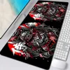 Mouse Pads Wrist Rests Master of The Devil Japan Mouse Pad Black and White Gaming Keyboard Rubber Pad on The Table Desk Mat Anime Mouse Mat Pc Rug T230215