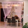 Curtain Romatic Heart Shaped String Curtains Tassel Living Room Divider Decorative Wedding Party Decor Window Panel 1x2m