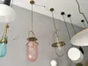 Pendant Lamps Iron Retro Light Lights Vintage Clear Lamp Cord Cardboard Kitchen Island Lustre Suspension Moroccan Decor