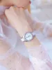 Montres-bracelets BS Style Céramique Montre Or Femmes Plein Diamant Dames De Luxe Casual Robe Bracelet Quartz