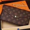 Multi Felicie Pochette, bolsos con cadena para mujer, cartera tipo mensajero, bolsos de cuero, bolso de hombro de alta calidad con flores, bolso cruzado