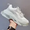 Triple S Designer Shoes Casual Sneakers Cream White Black Volt Red Women Мужчины негабаритная платформа роскошная мода на открытом воздухе E3Al